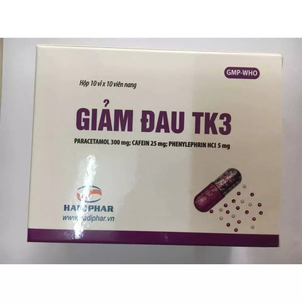 Cách sử dụng và liều lượng dùng thuốc giảm đau TK3 như thế nào?
